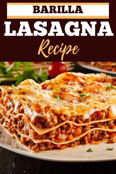 Barilla Lasagna Recipe - Insanely Good