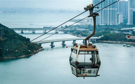 Download wallpaper 3840x2400 hong kong, lantau, island, cable car ...