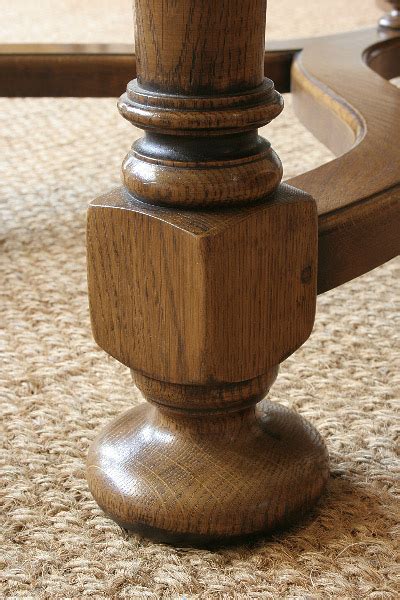 Detail from our 18th Century Style Oak Coffee Table