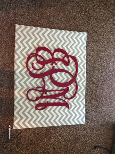 Monogram project complete! | Monogram gifts, Monogram, Crafts