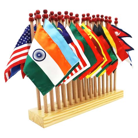 Flags Of 30 Countries With Stand | Montessori Materials, Learning Toys ...