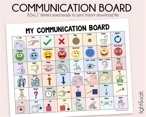 Basic Communication Board For Kids Language Board | ubicaciondepersonas.cdmx.gob.mx