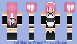 ~Cute Pink Maid~ Minecraft Skin