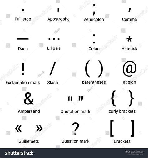 2,730 Punctuation Marks English Images, Stock Photos, 3D objects, & Vectors | Shutterstock