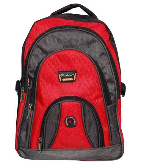 Karban Red Polyester School Bag - Buy Karban Red Polyester School Bag Online at Low Price - Snapdeal