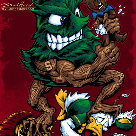 Stanford Tree Mascot T-Shirt Illustration - Flyland Designs, Freelance Illustration and Graphic ...