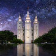 Salt Lake Temple Autumn - LDS Temple Pictures