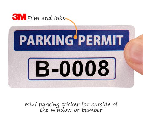 In-Stock Parking Decals – Order Prenumbered