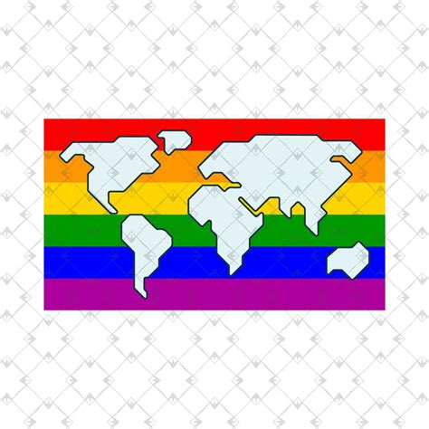 Pride World Map Lgbt Design Svg, Lgbt Svg, Rainbow Svg, Prid - Inspire ...