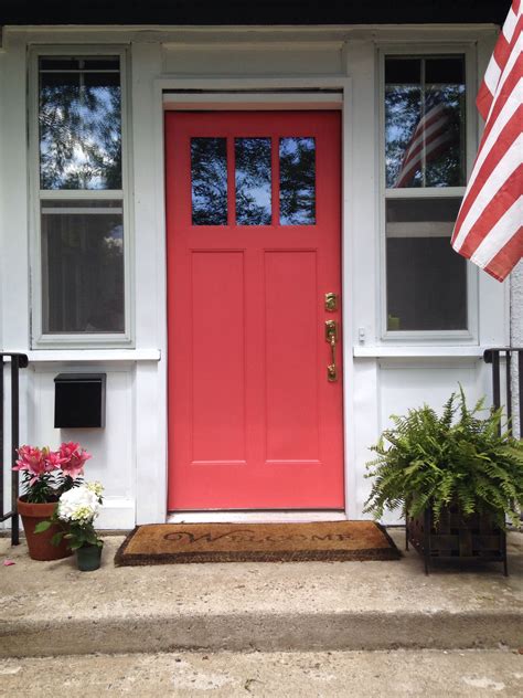 Bird of paradise Benjamin moore. Perfect coral! | Coral front doors ...