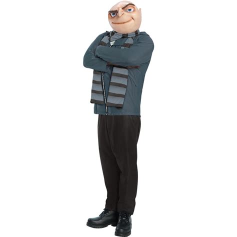 Adult Licensed Despicable Me Minion Gru Fancy Dress Costume Outfit Male ...