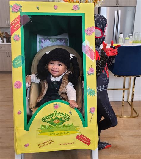 Cute DIY Cabbage Patch Doll Stroller Costume