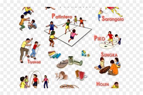 Cultural Clipart Lipunan - Name Of Outdoor Games - Free Transparent PNG Clipart Images Download