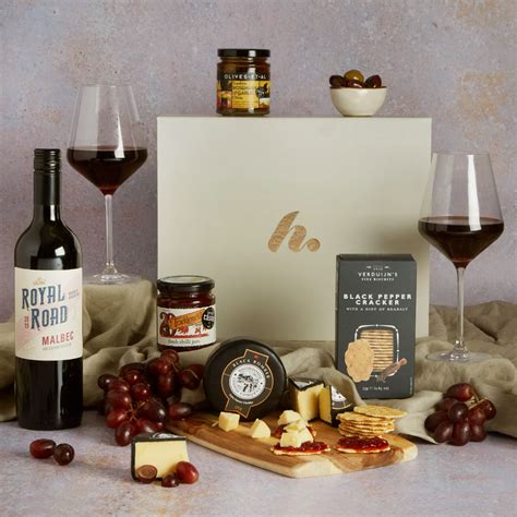 Gourmet Cheese & Wine Gift Tray | Wine Hampers For Him | hampers.com