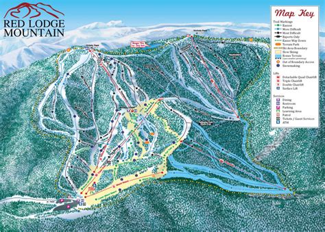 Red Lodge Mountain Resort Trail Map | SkiCentral.com