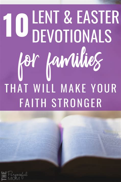 10 Lenten Devotionals For Families - The Purposeful Mom