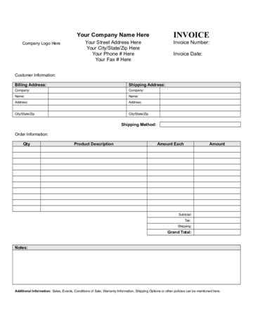 2024 General Invoice Template - Fillable, Printable PDF & Forms | Handypdf