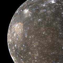 Callisto, moon of Jupiter - The Solar System on Sea and Sky