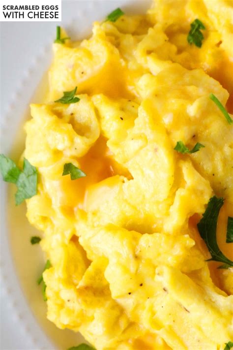 Scrambled Eggs With Cheese - The Anthony Kitchen