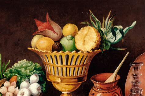 Sin título (Canasta con verduras) Cuadro de comedor | Salas de Arte Virreinal y Siglo XIX ...