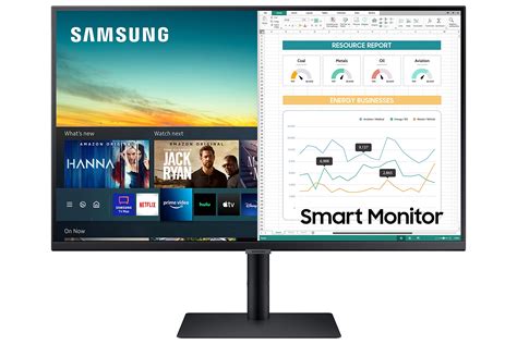 SAMSUNG M5 Series 32-Inch FHD 1080p Smart Monitor & Streaming TV with Height Adjustable Stand ...