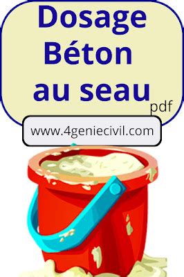 Dosage beton au seau