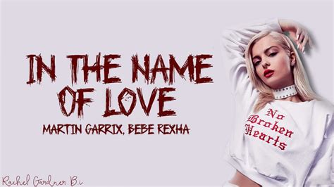 Martin Garrix & Bebe Rexha - In The Name Of Love (Lyrics) - YouTube Music