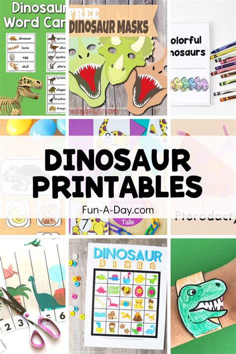 Free Dinosaur Printables for Preschool – Chris Honn