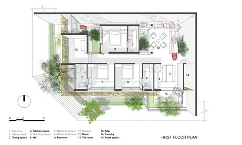 Gallery of Lotus House / MW archstudio - 37 in 2020 | House, Floor plans, Lotus