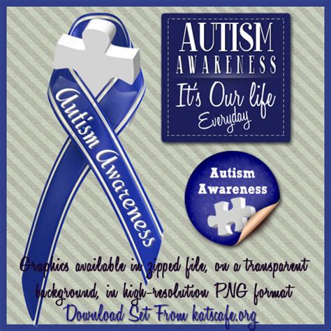 Autism Awareness Graphics Set and Autism Awareness Month Kick Off