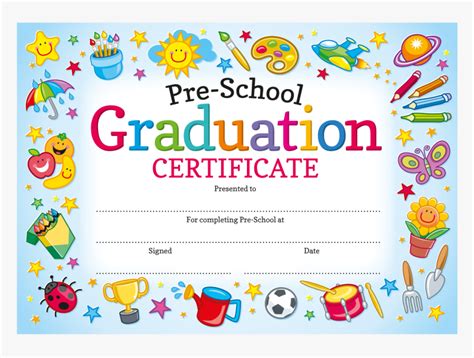 Preschool Graduation Certificates - Preschool, Hd Png Download