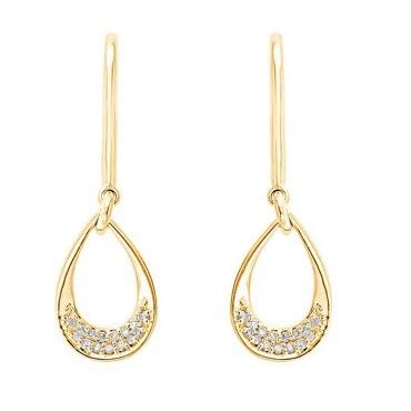 10 Karat Yellow Gold Diamond Earrings - Charisma Jewelers