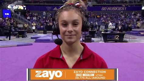 Grace McCallum discusses her career night after Utah gymnastics' win at Washington - Yahoo Sports