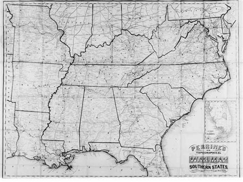 1863 Map of Civil War - American