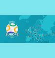 European union map with all europe countries Vector Image