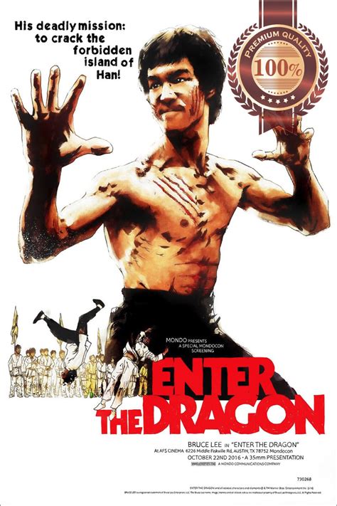 ENTER THE DRAGON BRUCE LEE ORIGINAL CINEMA FILM MOVIE PRINT PREMIUM ...