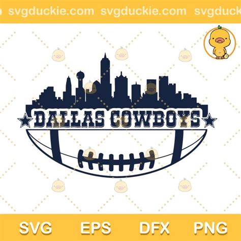 Dallas Skyline Silhouette SVG, Dallas Cowboys SVG, Dallas Cowboys Football Team SVG PNG EPS DXF ...