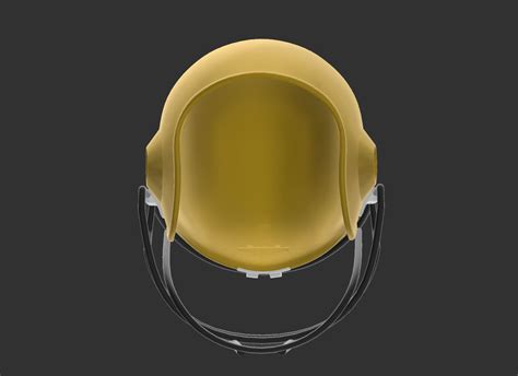 New Orleans Saints Football Helmet 3D model 3D printable | CGTrader