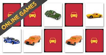 Online Memory Games for Kids: Cars