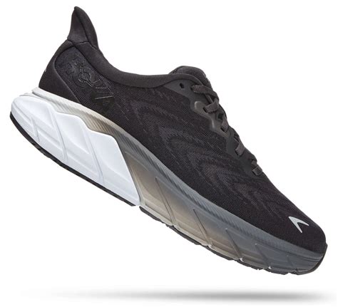 HOKA Men's Arahi 6 Wide (2E) - Black/White (1123196-BWHT)