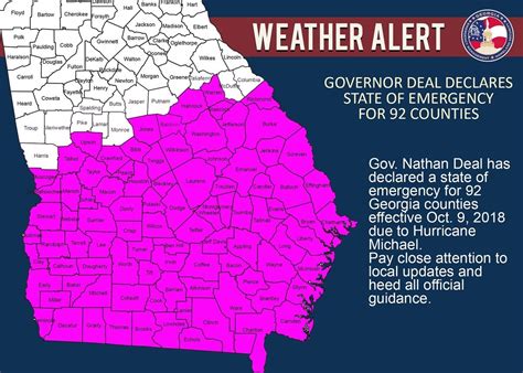 State Of Emergency Declared In 92 Counties Ahead Of Michael | Marietta, GA Patch