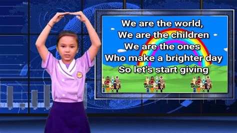 We Are The World with actions || Graduation Song|| We are the World For Children - YouTube