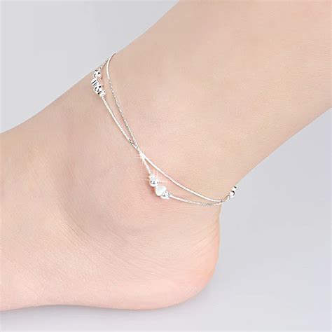 Free-Shipping-5-Sterling-Silver-Women-Anklets-Jewelry-Sterling-Silver ...