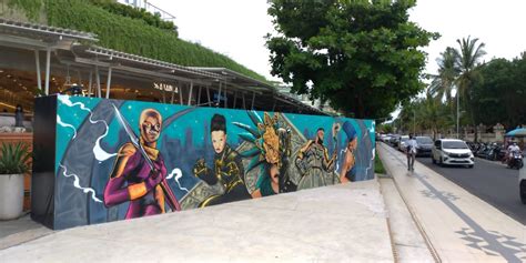 Seniman Indonesia Ciptakan Mural 'Wakanda Forever' di 4 Kota Besar