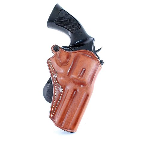 Leather Paddle Holster Fits Colt Pyhton 357 Revolver 3" Barrel #1303# - Holsters