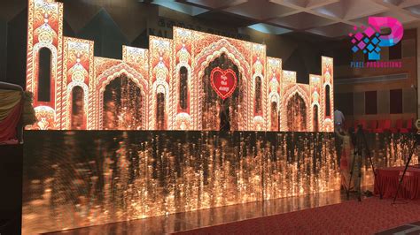 LED Backdrop for Sangeet / Wedding Reception / Weddings / Events | Wedding events, Wedding ...