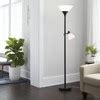 Mother Daughter Torchiere Floor Lamp Black With Glass Shade - Threshold™ : Target
