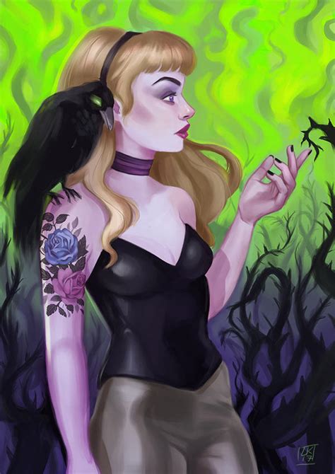 Aurora/Maleficent by LornaKelleherArt on DeviantArt