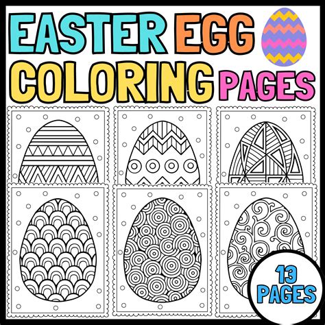 Easter Egg Coloring Pages | Easter coloring pages | Easter coloring ...