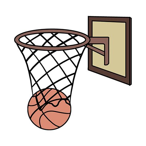 How to Draw a Basketball Hoop - Really Easy Drawing Tutorial